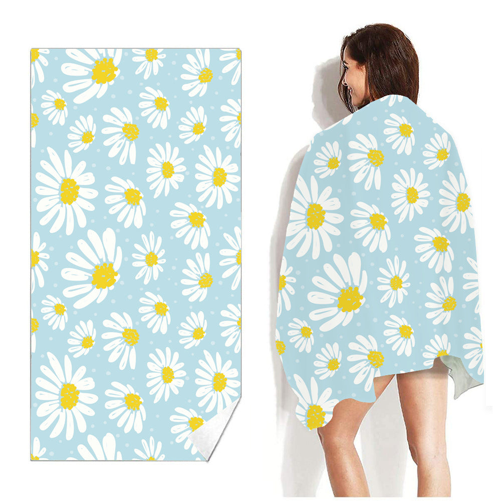 Beach Towel Printed Swimming Sweat Towel