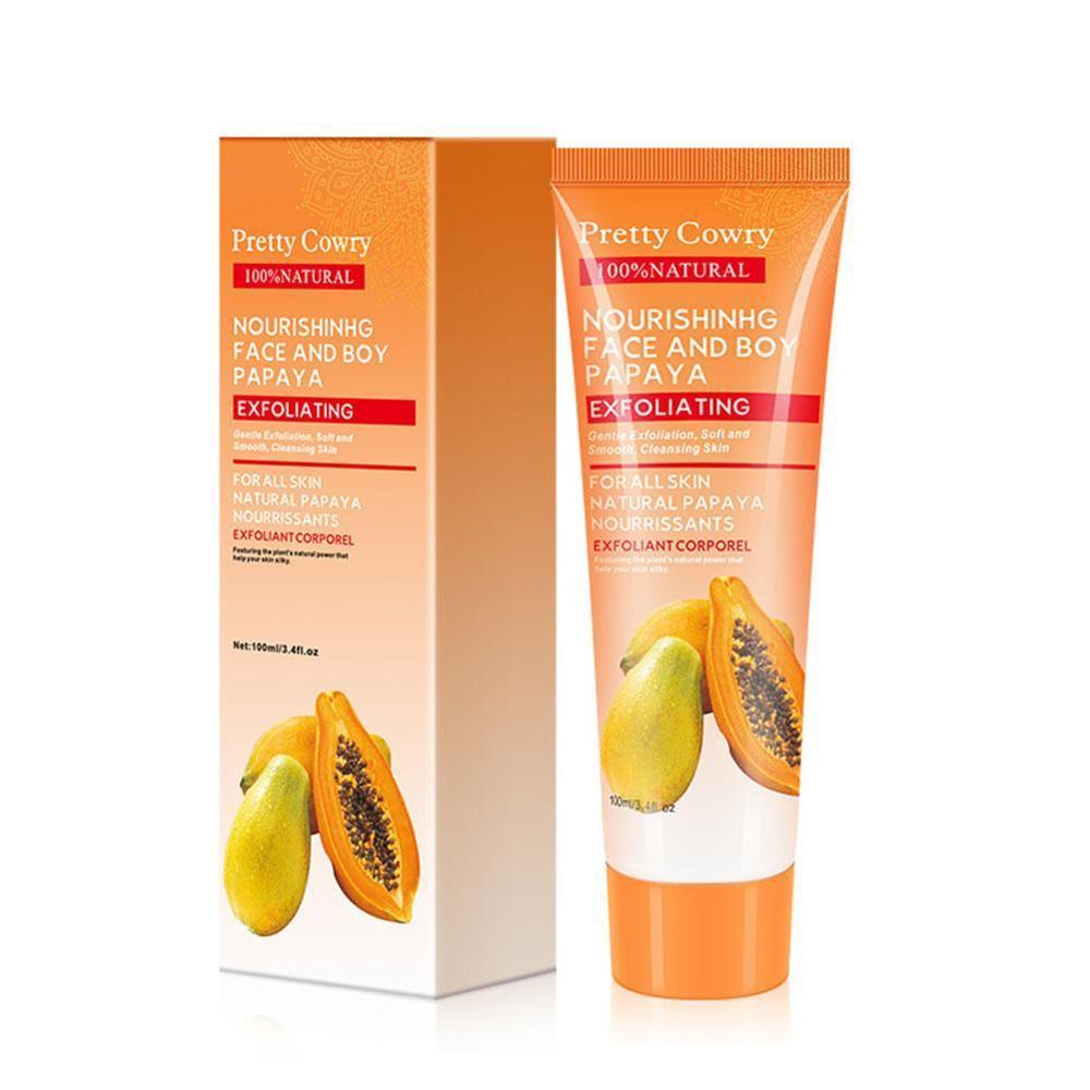 Gurke Kokos Papaya Gesichtspeeling-Gel-Creme 100ml Körperreinigung