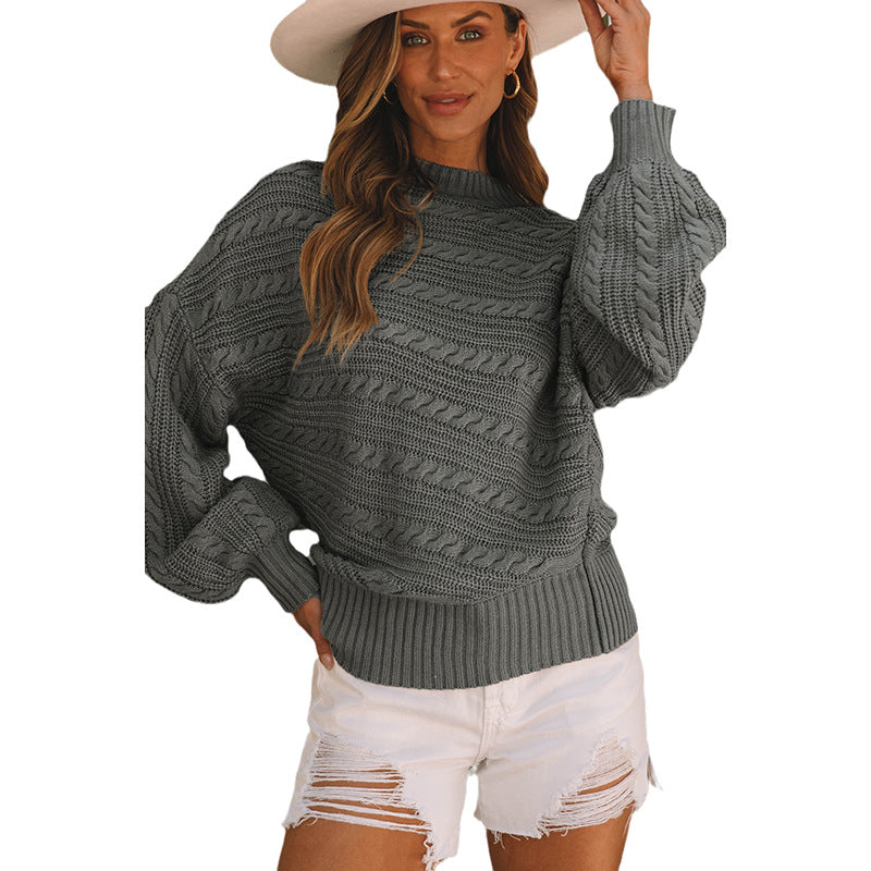 Damen Twist Strickpullover