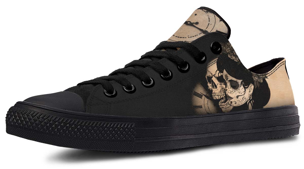 UrbanKicks Dead Time Fashion Printed Couple High Top Canvas Shoes