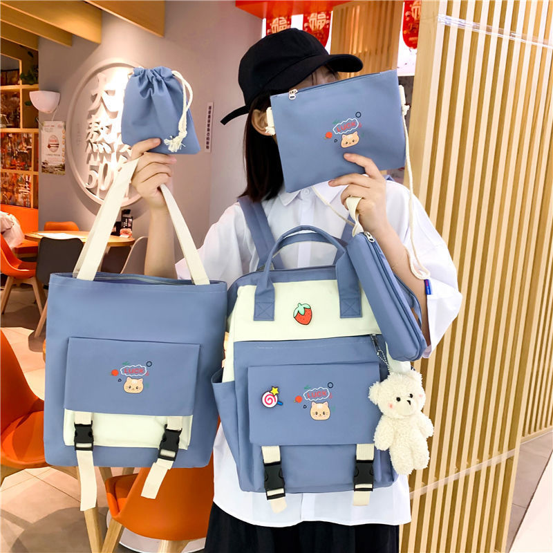 Women's Fashion Versatile Waterproof Rucksack Set