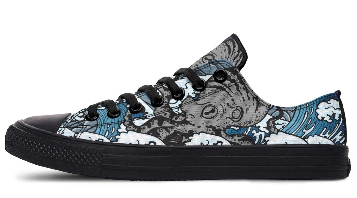 UrbanKicks Clouds Trendy Printed Low-Top Canvas Shoes for Couples