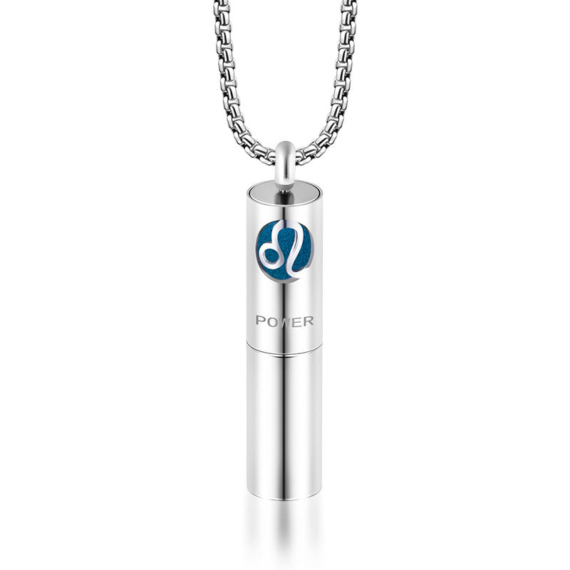 Essence Elysium: Stainless Steel Aromatherapy Pendant Perfume Necklace.