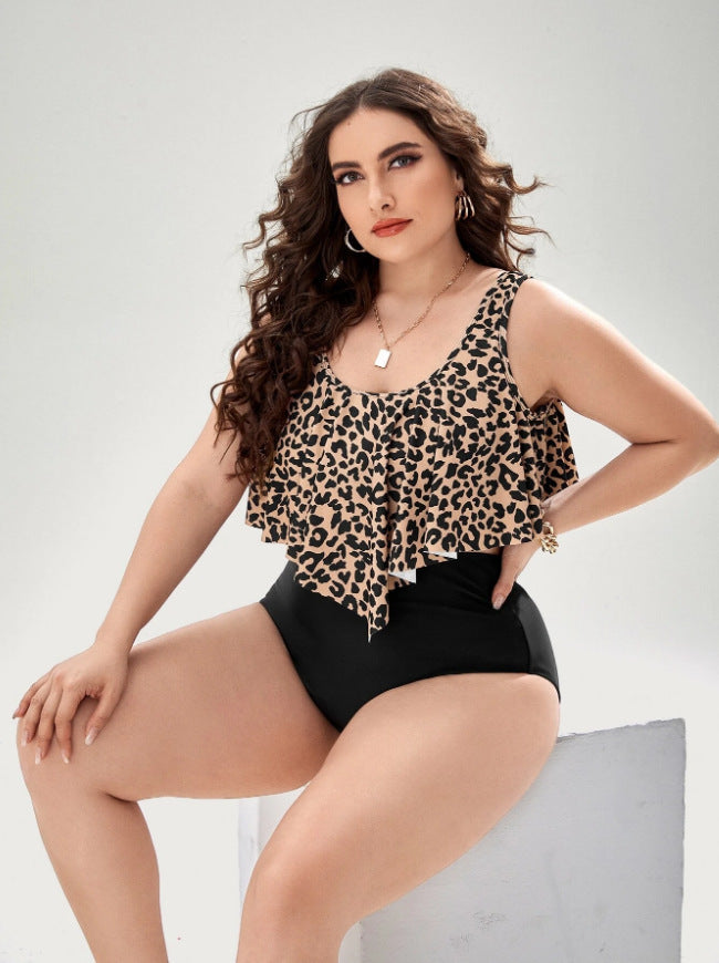 Bikini Leopard Print Swimsuit For Women