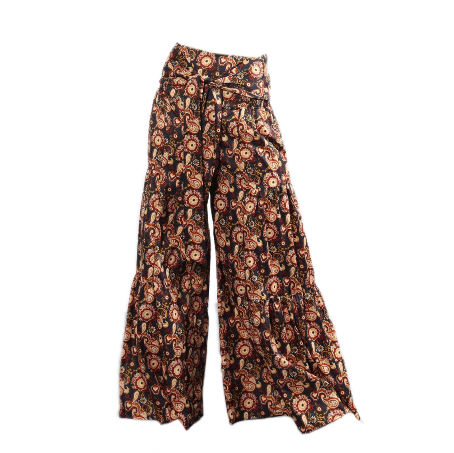 Wide Leg Pants with Exotic and Ethnic Style