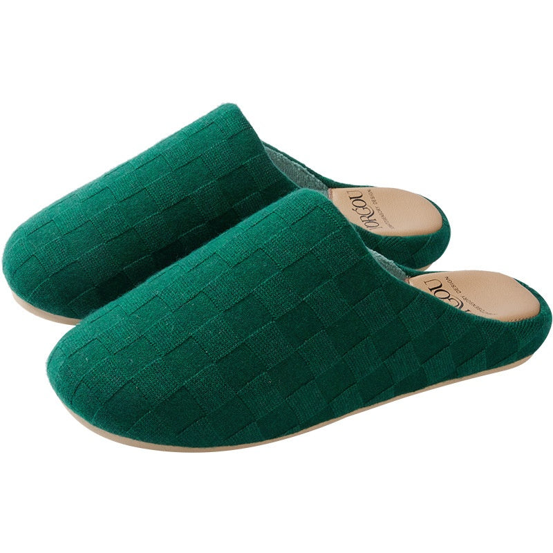 CoralCozy: Thermal base cotton slippers with coral fleece for ultimate warmth.