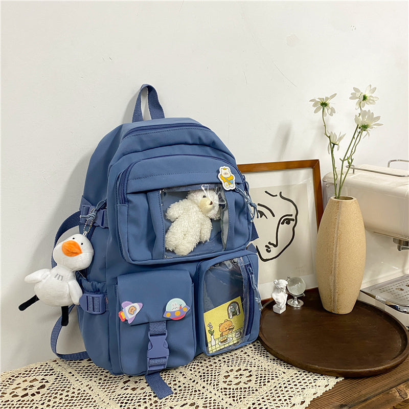 Girls Backpack Junior High School Student Backpack