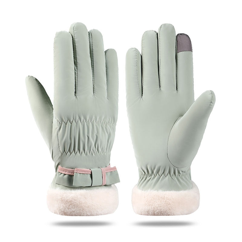 Verdickte, mit Fleece gefütterte Winter-Touchscreen-Handschuhe