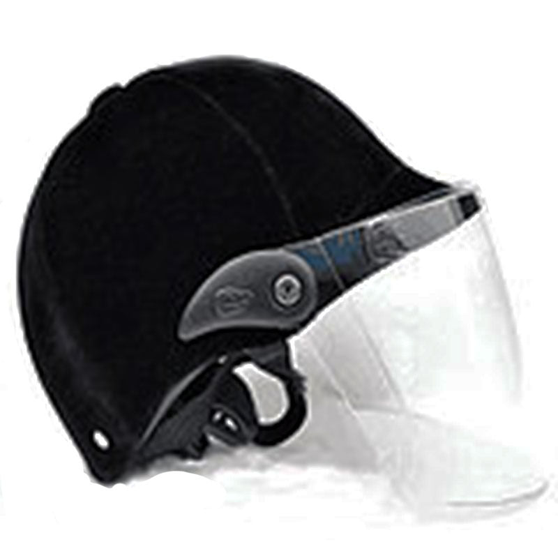 Unisex Black Suede Equestrian Helmet