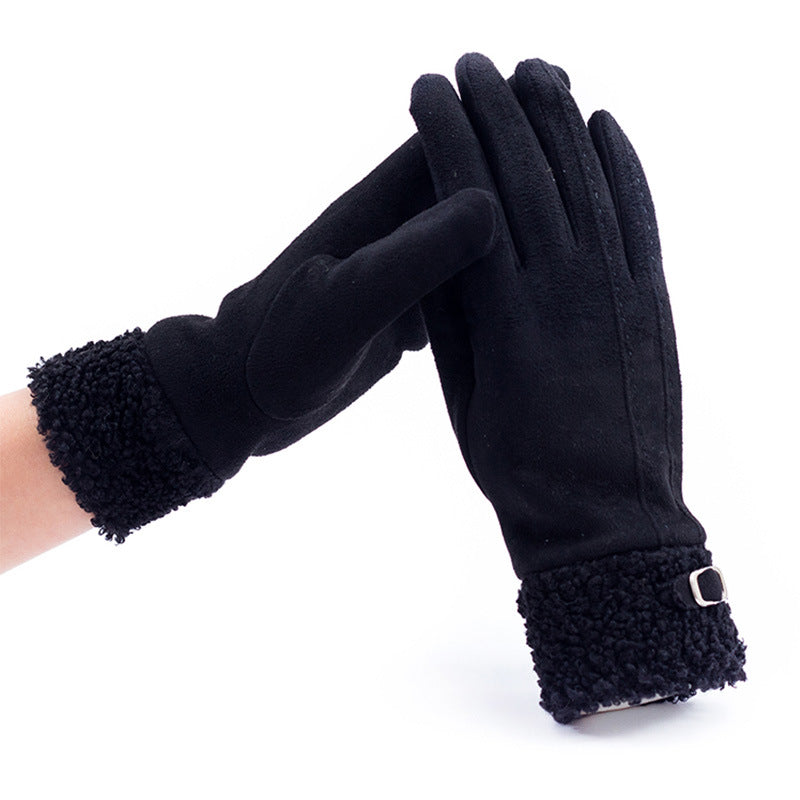 Warme Handschuhe frauen Winter Touchscreen Reiten Plus Samt Verdickung