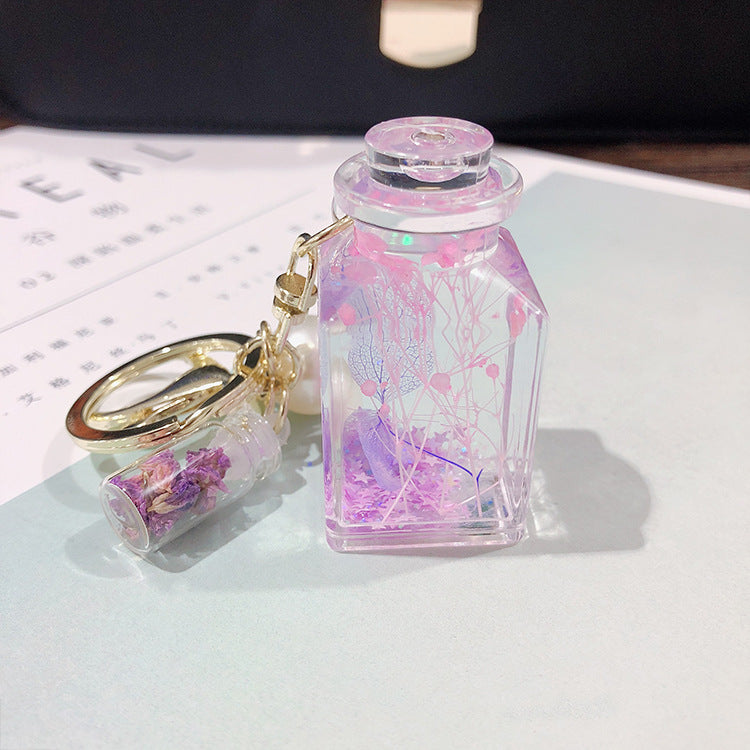 Essence Elysium: Creative Quicksand Keychain Women's Perfume Bottle.