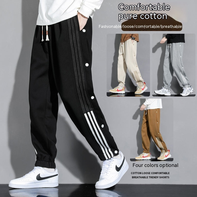 Men's Autumn Loose Fashion Ankle-tied Sports Pants