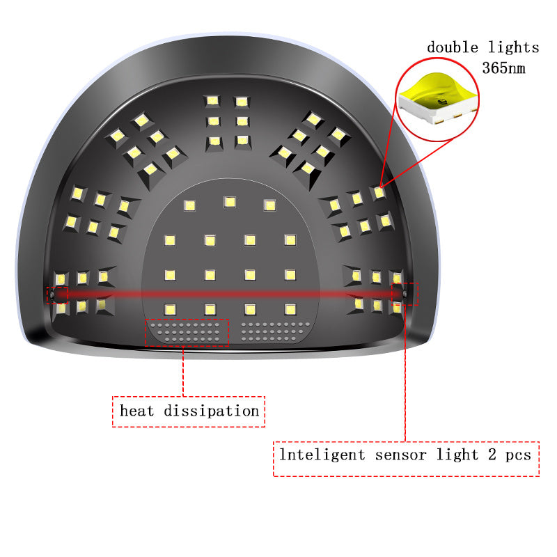 High-power Quick-drying Phototherapy Lamp Nail Dryer