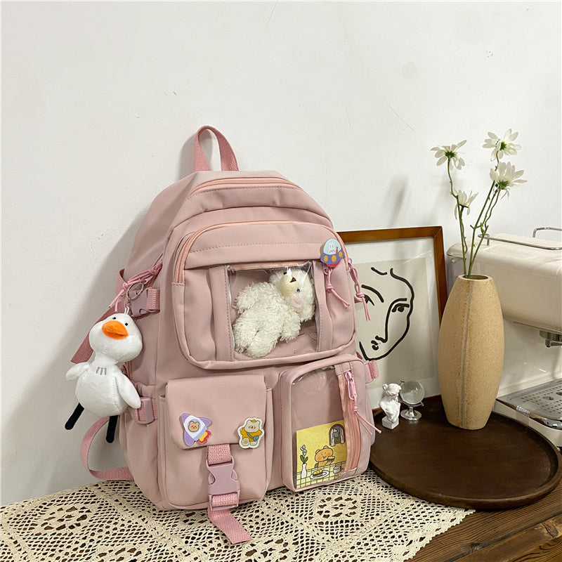 Girls Backpack Junior High School Student Backpack