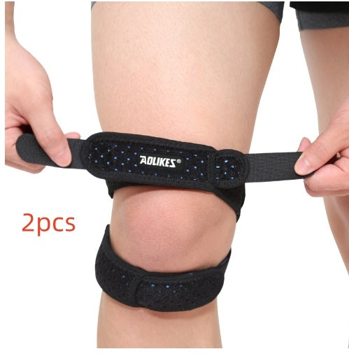 Sports Silicone Patella Belt Compression Protection Patella Running Mountaineering Breathable Basketball Knee Pads