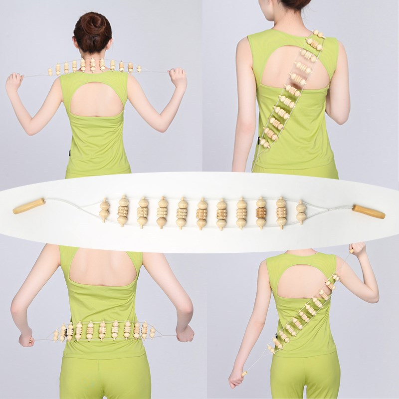 Pure Manual Back Pull Roller Massager