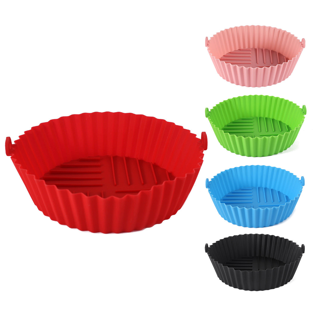 Edible Silicon Round Air Fryer Tray