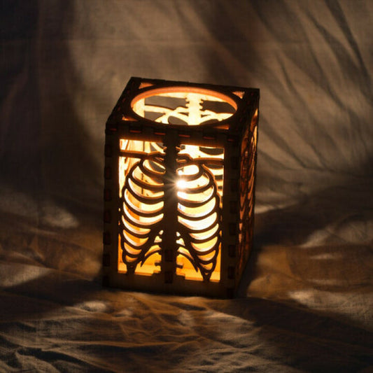 Halloween Shadow Lamp Head Bone Rib Shadow Lamp