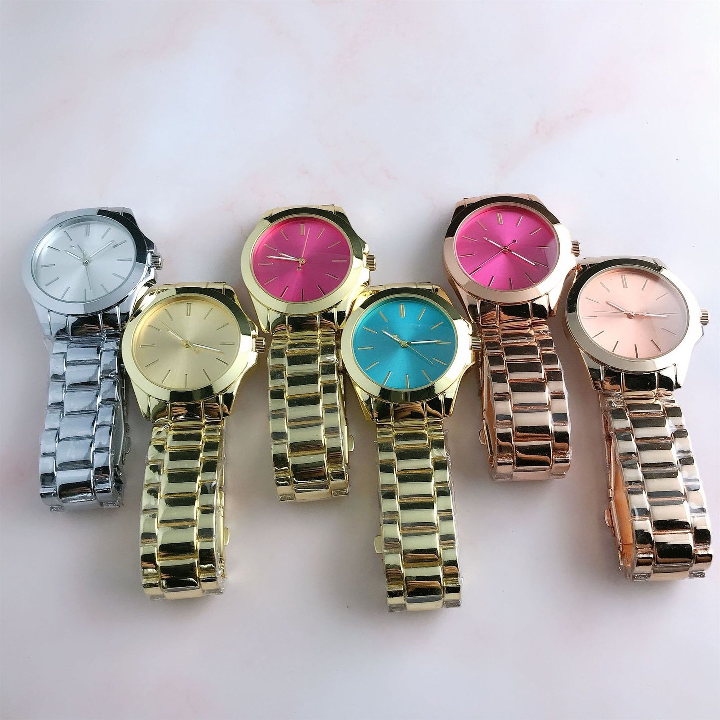 Casual Elegance And Creativity Quartz Wrist Watch Male And Female Matching Style Korean Simple