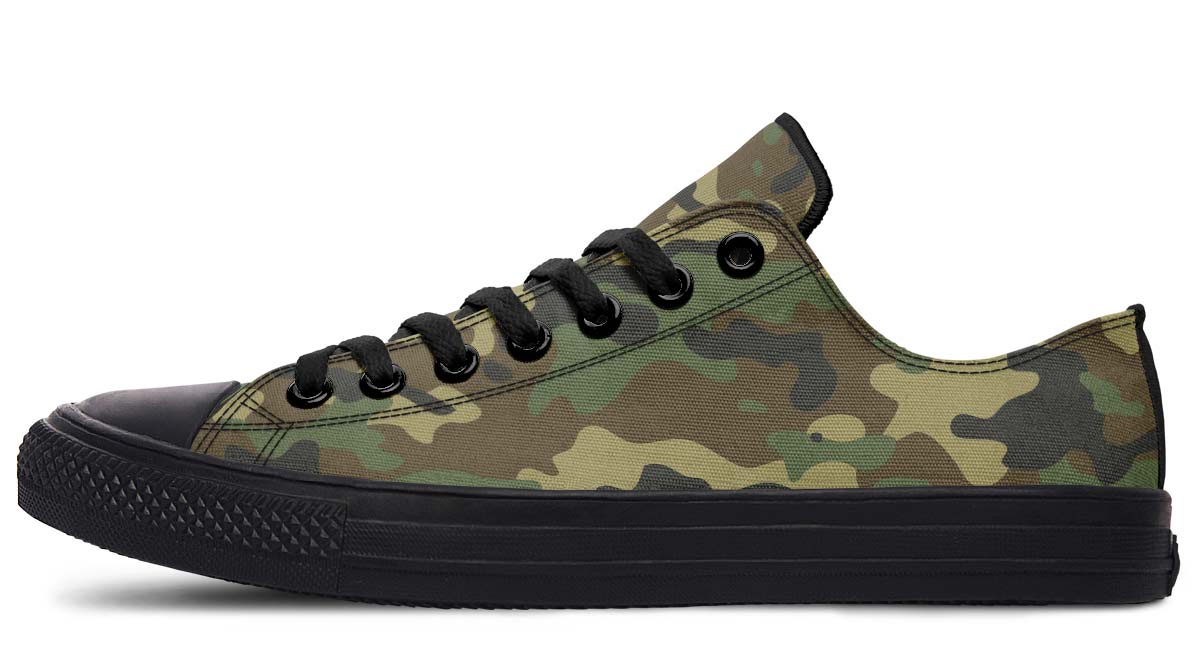 UrbanKicks Camo Punk Fashion Print Couple Low-Top Canvas Shoes