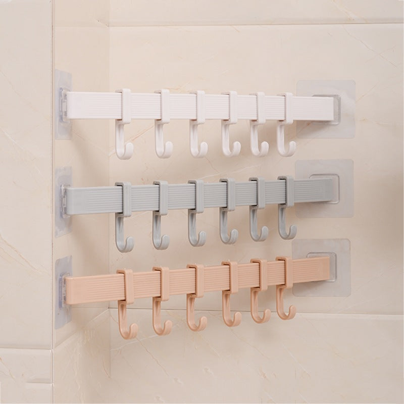 Punch-free Towel Rack Bathroom Kitchen Hook Bath Towel Towel Bar