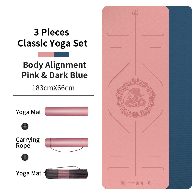 Zodiac Tpe Yoga Mat Widened Female Fitness Mat