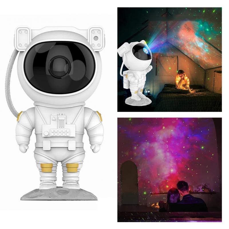 Kreative Astronaut Galaxy Starry Sky Projektor Nachtlicht USB Atmosphäre Schlafzimmer Tisch Lampe