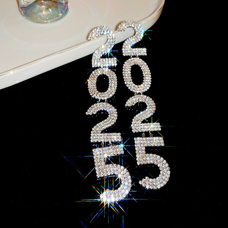 Diamond-embedded 2025 Exquisite High-grade Earrings