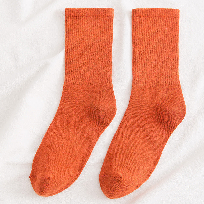 Winter Solid Color Pile Socks