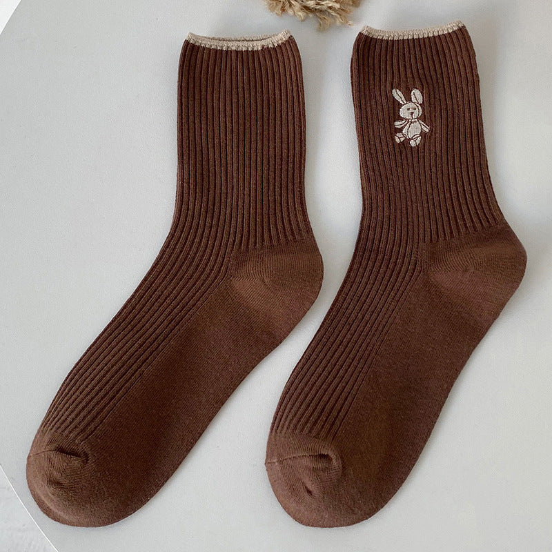 Autumn And Winter New Cotton Japanese Medium Socks