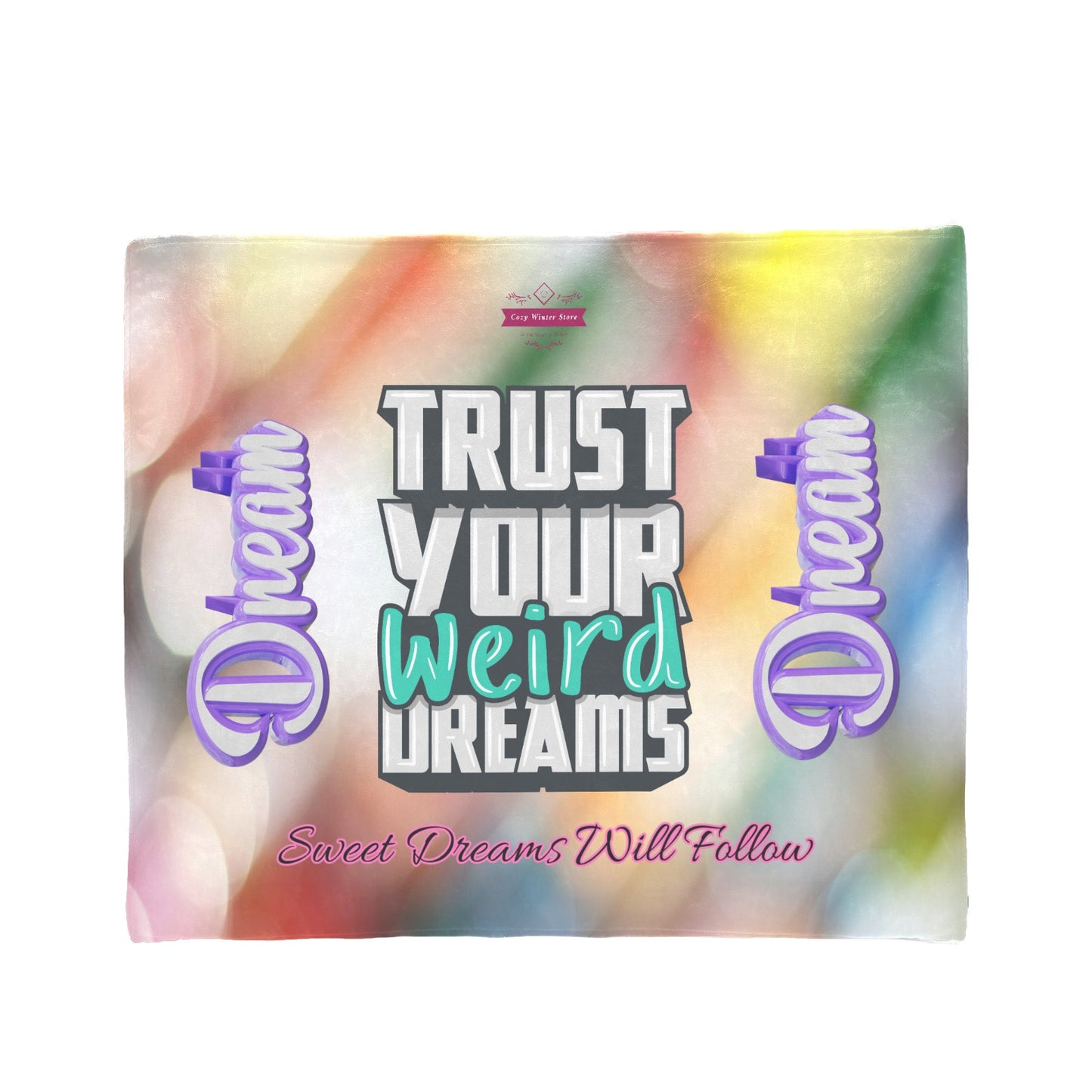 CWS Cozy Blankets  "Trust Your Dreams" Ultra-Soft Micro Fleece Blanket 50*40(Made In Queens USA ) by Cozy Winter Store