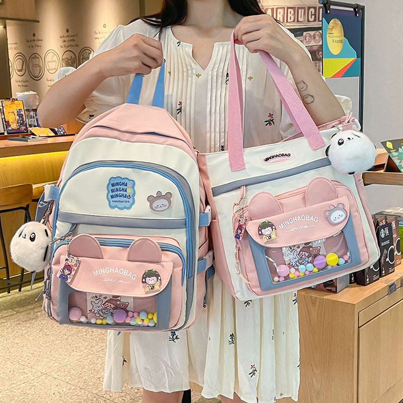 Cute Backpack One Shoulder Large-capacity Backpack