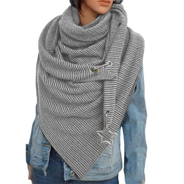 Ladies Thickened Simple Warm Shawl Fashion