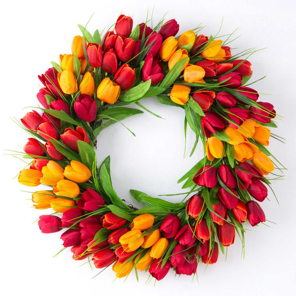 Spring Simulation Tulip Garland Home Ornamental Flower