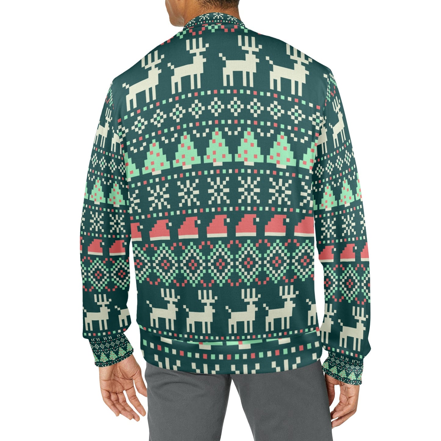 CWS Cozy Sweaters DT "We Make Christmas Great Again" Ugly Christmas Sweater Men's  All Over Print Mock Neck Sweater by Cozy Winter Store