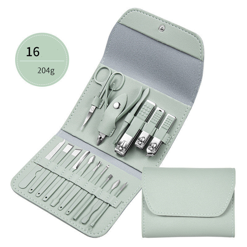 Professionelles Scheren- und Nagelknipser-Set, Ohrlöffel, Zange für abgestorbene Hautzellen, Nagelschneidezange, Pediküremesser, Nagelrillenschneider