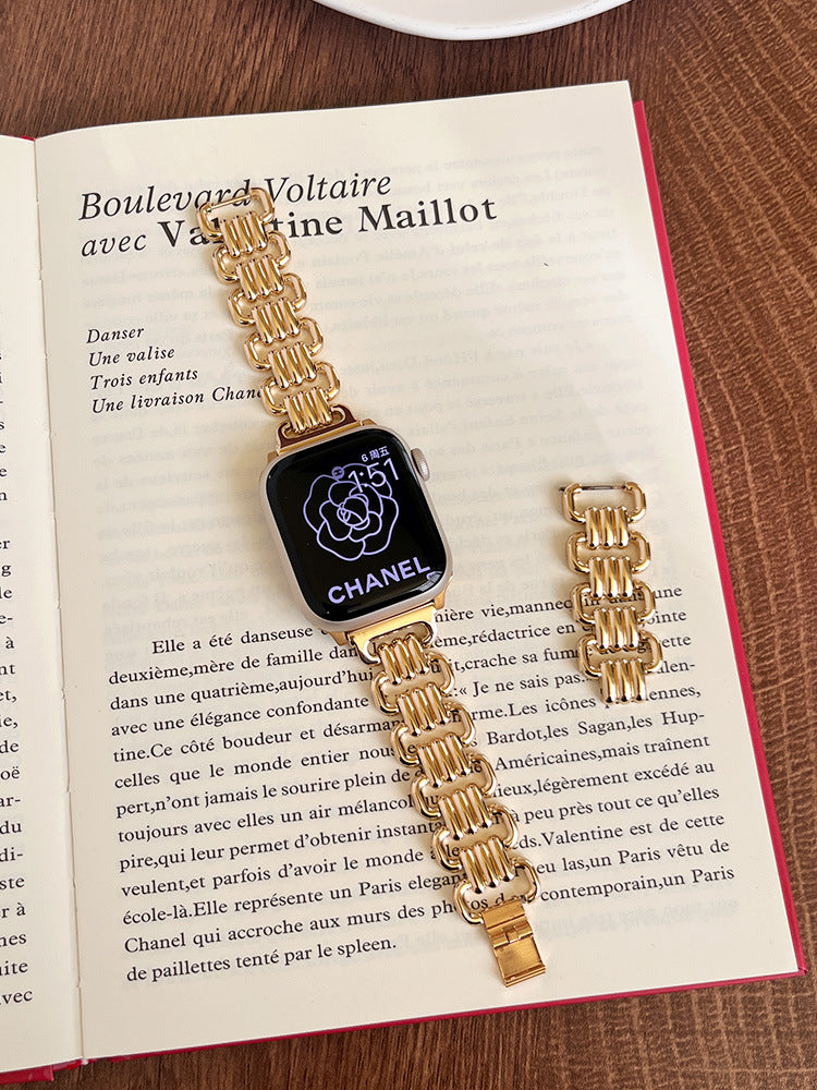 Watch 8 stellt eine komplett passende Kette mit Metallringschnalle der Iwatch765 Generation SE dar