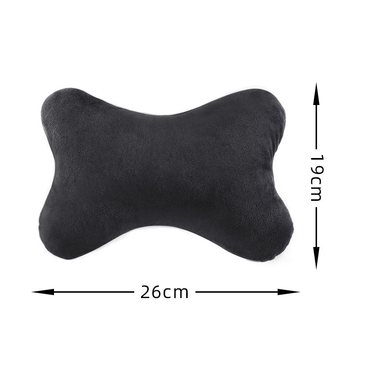 Car Leather Neck Care Breathable Comfortable Double Bone By Pillow