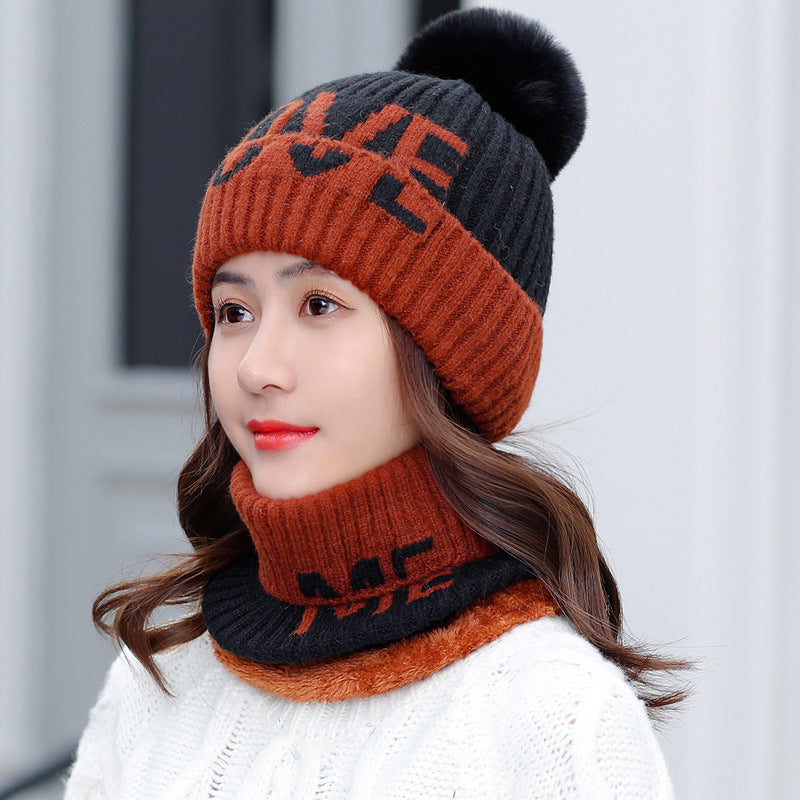 Women's Fleece Woolen Hat For Travel Thermal Equipment