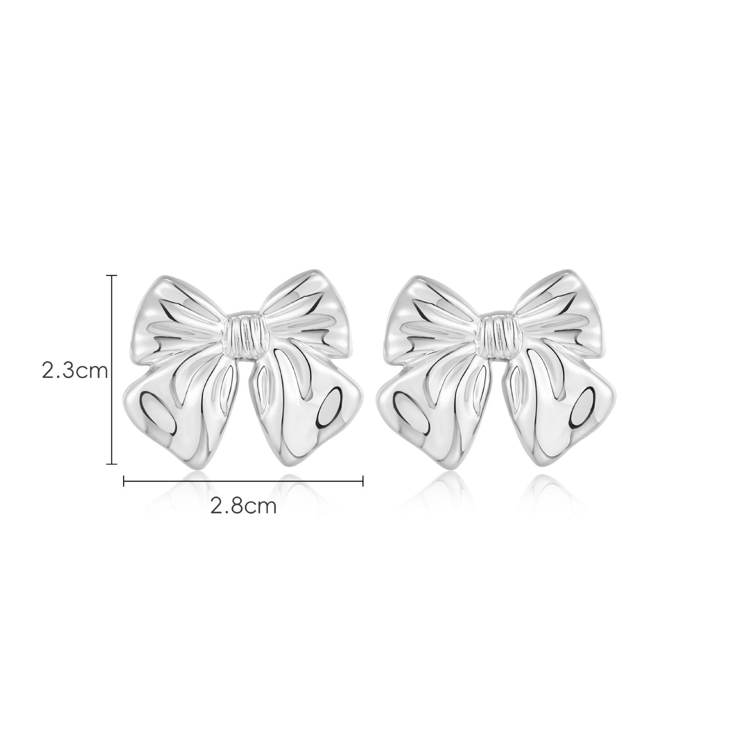 Europäischen Und Amerikanischen Stil Hot Bow Ohrringe Kupfer Überzug 18K