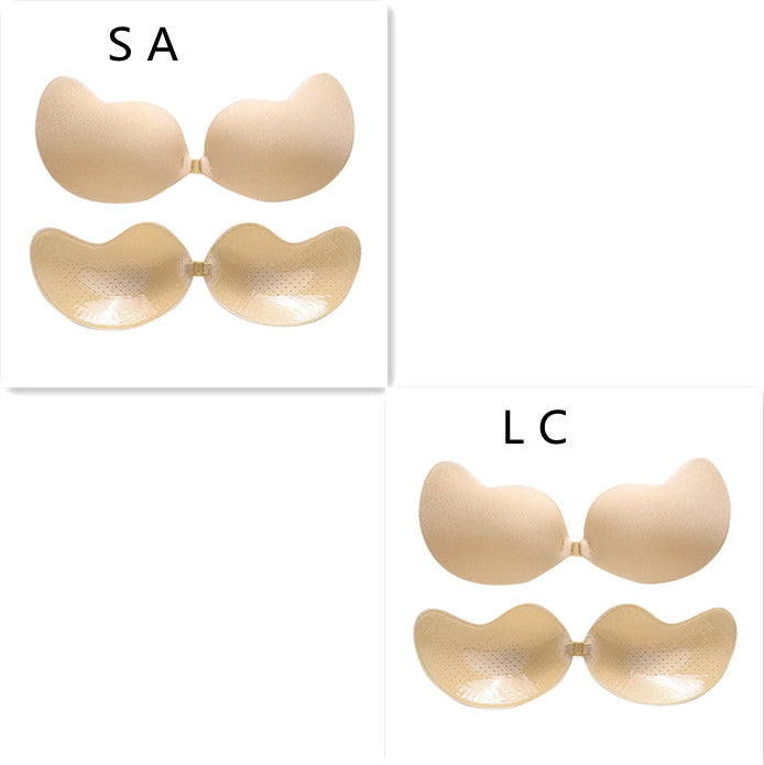 Unsichtbarer Push-Up-BH, rückenfreier, trägerloser BH, nahtloser Frontverschluss, Bralette-Unterwäsche