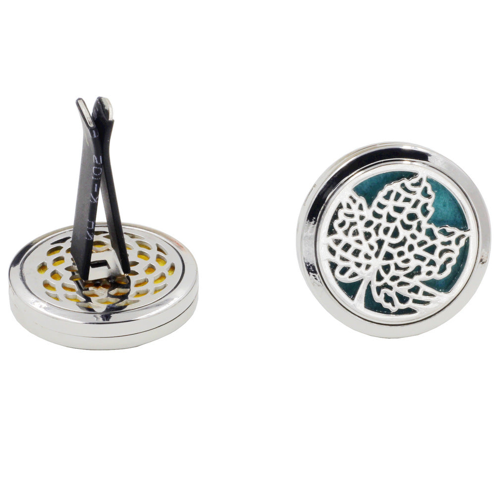 Essence Elysium: Alloy Hollow Perfume Clip for Aromatherapy Diffusion.