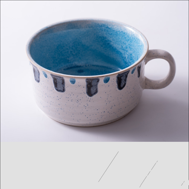 Defective Large-capacity Creative Ceramic Cups And Bowls For Home