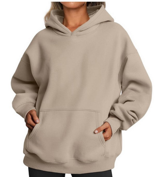 FallFrost: Women's long sleeve hoodie for winter warmth and fall style.