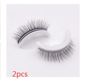 Reusable 3D Mink Lashes Natural False Eyelashes Self Adhesive Fake Glue Free Makeup Eyelash Extension Silk