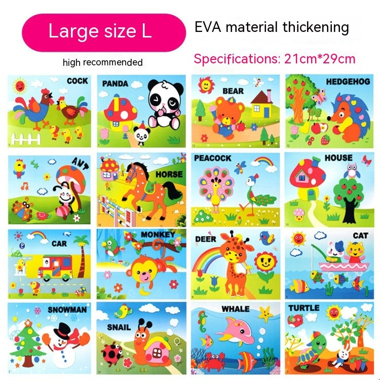 Creative Printed 3D Stickers For Children