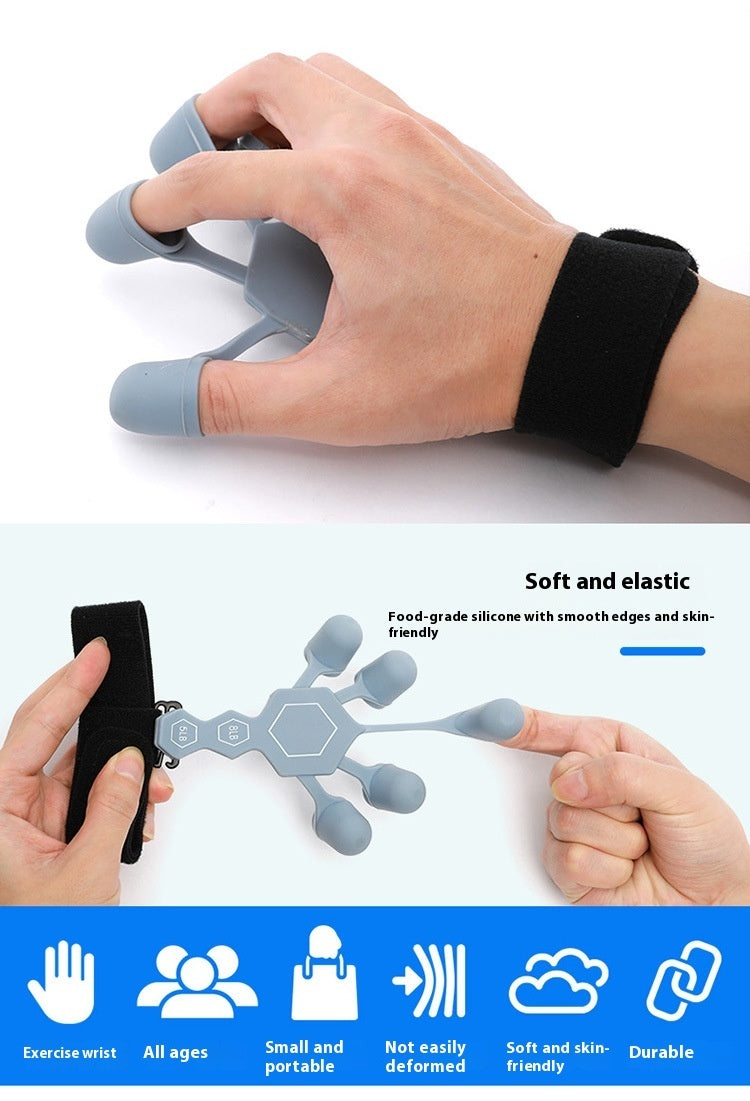 Men's Silicone 5-finger Rehabilitation Power Shooting Brace Hand Trainer