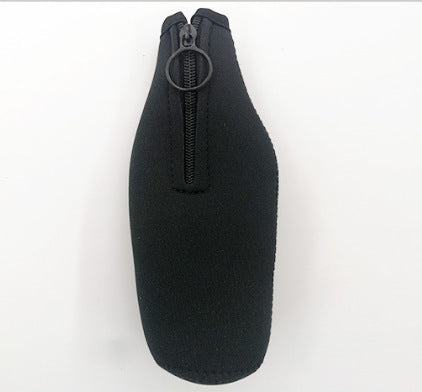 SBR Neoprene Zipper Beer Bottle Cooler