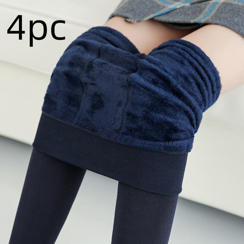 Fashionable Warm Fur Leggings Winter Body Legs Keep Warm