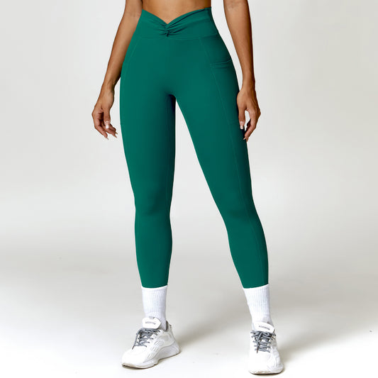 Quick-drying Cross High Waist Hip Lift Yoga Pants